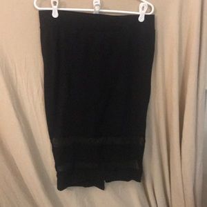 SZ 0X Torrid Pencil skirt. Mesh accent